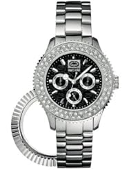 Marc Ecko E15506M2 Midsize Masterpiece Silver Black Watch