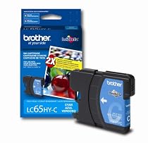 Brother LC65HYC High Yield Ink Cartridge (Cyan)