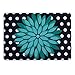 HDE Plastic Hard Case and Keyboard Cover for MacBook Pro 13 (Non Retina) Snap On Protective Hard Shell Polka Dot Teal Flower Design Fits Old Macbook Pro 13 Inch Model A1278 with CD Drive