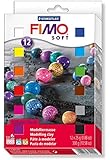 Staedtler Fimo Soft 8023 01 Oven Hardening Modelling Clay 12 x 25g Half Blocks - Assorted Colours