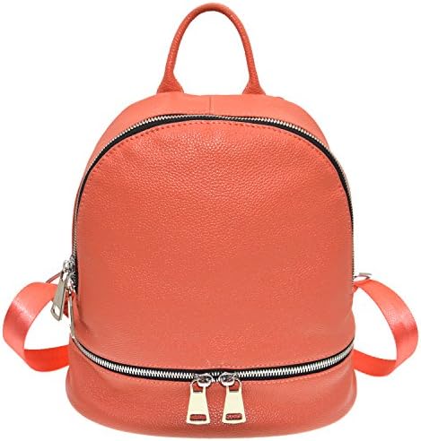 Yiwanda Fashion Genuine Leather Multipurpose Casual Daypacks Backpack (Watermelon Red)