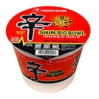 Nong Shim Shin Big Bowl Noodle, 4-Ounce Bowls (Pack of 12)