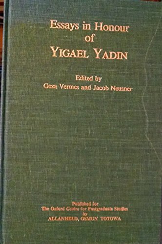 Essays in Honour of Yigael Yadin