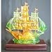 Large Liuli Sailing Boat Figurine (Feng Shui Symbol of Business Success)