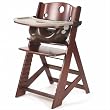 Keekaroo Height Right High Chair, Infant Insert and Tray Combo, Mahogany/Chocolate