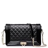 Classic Collection Women's Spiraea rhythm genuine leather Quilted chain lock series Shoulder bag