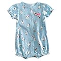 Carter's Panda Bear Exit Creeper BLUE/MULTI 6 Mo