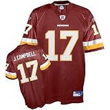 Youth Size Small (8) Washington Redskins #17 Jason (J.) Campbell Throwback Football Jersey