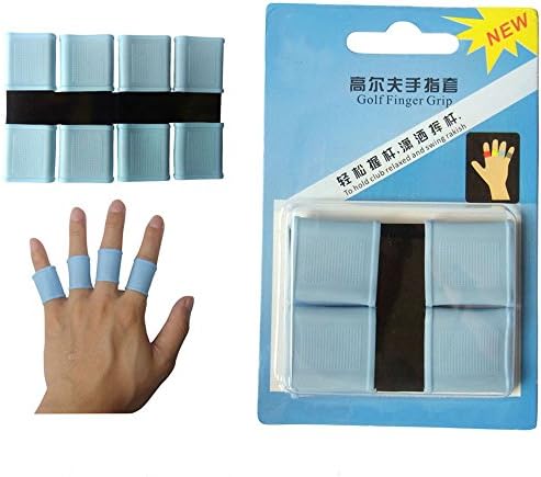 Golf Finger Protector, Sport Finger Support Sleeve, Light Blue, Large