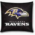 Baltimore Ravens 18" x 18" Cotton Duck Toss Pillow $19.00