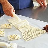 LuxBene(TM) 新しいプラスチック製のベーキングツールクッキーパイピザペストリーラティスローラーカッタークラフトクッキングツールB5