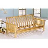 All Wood Futon in Mission Style Oak Finish Sofa Bed (Frame Only)