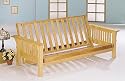 All Wood Futon in Mission Style Oak Finish Sofa Bed (Frame Only)