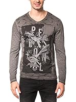 AMERICAN PEOPLE Camiseta Manga Larga Triton (Carbón)