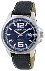 Stuhrling Original Men's 175.3315C6 Sportsman Concorso Automatic Date Blue Watch