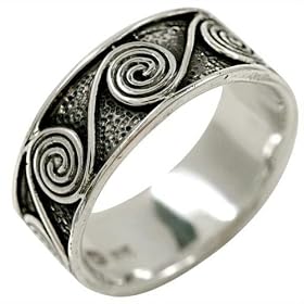 Celtic Spiral - Sterling Silver Ring by 
