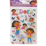 Dora the Explorer Stickers - padded self adhesive stickers for walls, books etc.