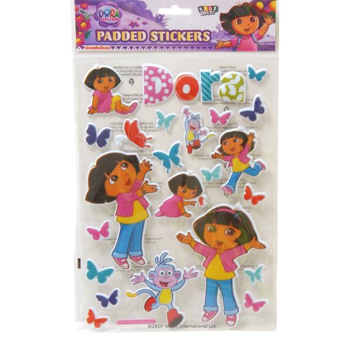 Dora the Explorer Stickers - padded self adhesive stickers for walls, books etc.