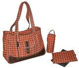 Weekender Diaper Bag in Heavenly Dots Tangerine