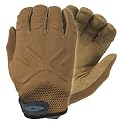 Damascus MX30 Interceptor X Unlined Gloves with Leather Palms, Medium, Coyote Tan