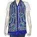 Long Silk Scarf Summer Accessory 20 X 72 inches