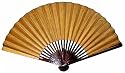 Gold Leaf Wall Fan with Bamboo Spine - 58"