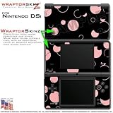 Nintendo DSi Skin Lots of Dots Pink on Black WraptorSkinz Skins (DSi NOT IN ....