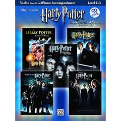 HARRY POTTER Teil 1-5 f�r Violine und Klavier mit Bleistift -- die beliebtesten Melodien aus der Film-Reihe in wohlklingenden, mittelschweren Arrangements (Noten / sheet music)