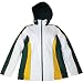 Green Bay Packers Ladies Tri-Color Jacket (White, Green, & Gold), Medium