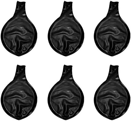 36 Inch Pack of 6 Black Latex Balloon (Premium Helium Quality)