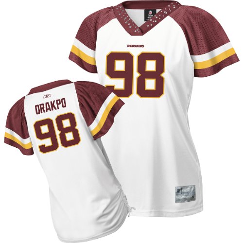 Reebok Washington Redskins Brian Orakpo Women's Field Flirt Fashion Jersey Medium