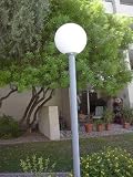 13 Polyethylene Globes with 5 Hole for Outdoor Lamp Post