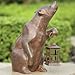 SPI Home 32435 Bear with Lantern Sculpture