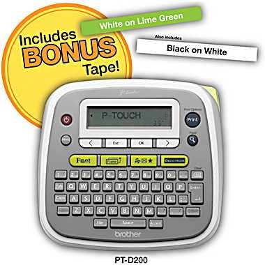 Brother Home and Office Labeler (PTD200) with Bonus Tape On Sale