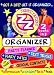 Ziga Zaga Stick Ons Organiser