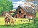 Horses by Numbers Paint Set - Red Barn