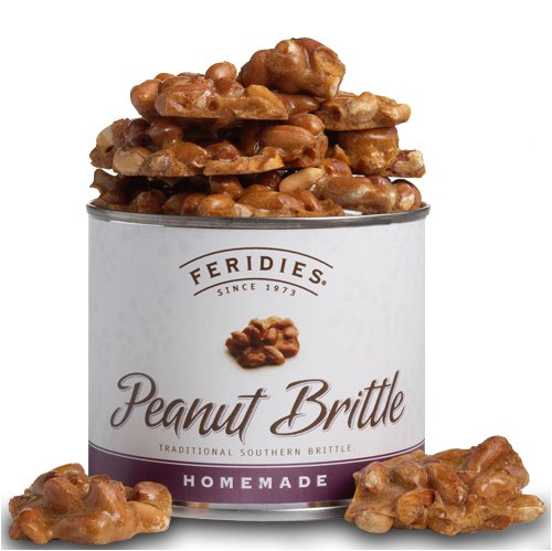FERIDIES Peanut Brittle, 8 Ounce Can by Brittle Candy