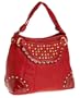 Betsey Johnson Guns & Rosettes Bucket,Red,one size