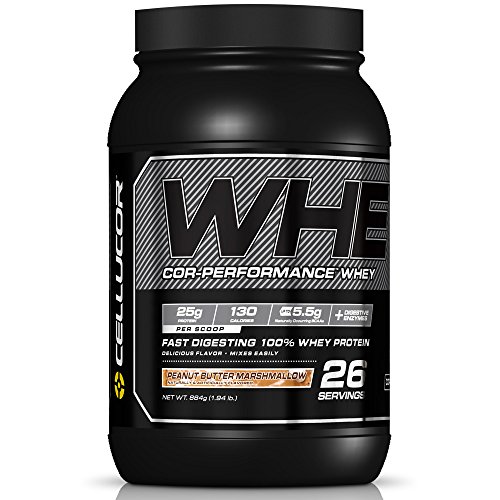 Cellucor Cor-Performance 100% Whey Protein Powder with Whey Isolate, Peanut Butter Marshmallow/G4, NET WT.884g(1.94 lb)