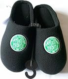 Official Celtic FC Slippers Mules Black Junior UK 3