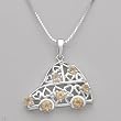 Necklace With 0.90ctw Genuine Citrines Well Made in 925 Sterling silver. Total item weight 6.0g Length 18in