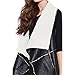 Ayliss Women Winter Wild Collar Sleeveless Jacket Leather Grass Vest Coat