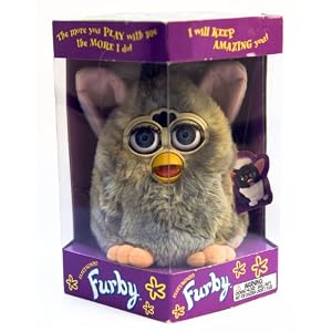 Electronic Furby - All Grey Pink Ears 70-800 Model by