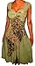 Funfash Women's Plus Size Cocktail Dress Sage Green Black Floral Plus Size Dress