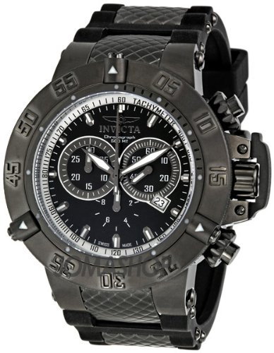 51QKLyc1BeL Invicta Mens 5508 Subaqua Sport Black Ion Plated Chronograph Watch