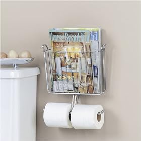 <b>Classico Toilet Paper Holder with Magazine Rack by InterDesign</b>