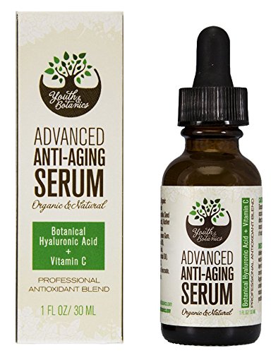Facial Serum - Hyaluronic Acid + Vitamin C - Boosts Collagen - Plumps Skin - Certified Organic & Natural Ingredients - Deep Skin Hydration for Smoother, Healthier, Younger Skin - 1oz