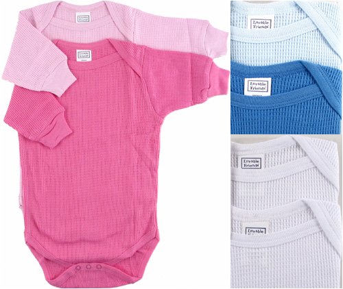 2-Pack Long Sleeve Thermal Bodysuits