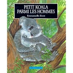 Petit koala parmi les hommes