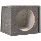 Scosche SEV10CC 10-Inch Slot Ported Single Subwoofer Enclosure (Grey/Black)